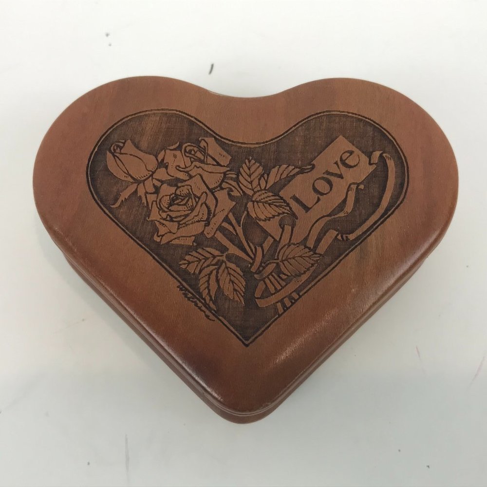 Carved Wooden Music Box